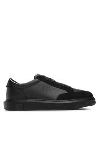 Armani Exchange Sneakersy XUX177 XV762 K001 Czarny. Kolor: czarny. Materiał: skóra