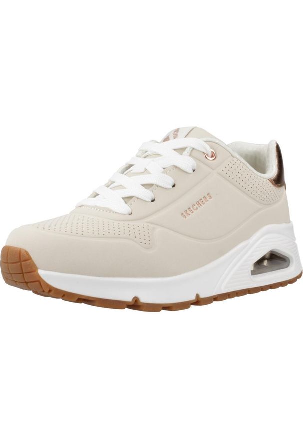 skechers - Buty SKECHERS UNO GEN1 Beżowy. Zapięcie: sznurówki. Kolor: beżowy. Materiał: materiał, syntetyk, tkanina. Szerokość cholewki: normalna. Model: Skechers Sport. Sport: turystyka piesza