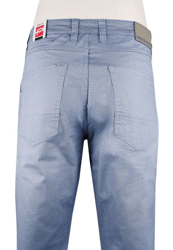 Lekkie, Bawełniane Spodnie - Wiosna, Lato - Pako Jeans - Niebieskie. Kolor: niebieski. Materiał: bawełna, elastan. Sezon: wiosna, lato