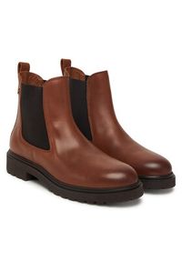 TOMMY HILFIGER - Tommy Hilfiger Sztyblety Cleated FW0FW08766 Brązowy. Kolor: brązowy. Materiał: skóra #2