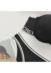 Intica - Komplet bielizny sportowej ergonomiczny na treningi i codzienne stylizacje Jaunuta. Kolor: czarny. Materiał: materiał #8