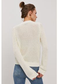 Pieces - Sweter. Okazja: na co dzień. Kolor: beżowy. Materiał: bawełna. Długość rękawa: długi rękaw. Długość: długie. Styl: casual #2