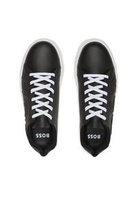 BOSS - Boss Sneakersy J29330 S Czarny. Kolor: czarny. Materiał: skóra #5