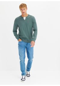 bonprix - Dżinsy regular fit, z rozszerzanym nogawkami. Kolor: niebieski. Styl: elegancki, klasyczny #3