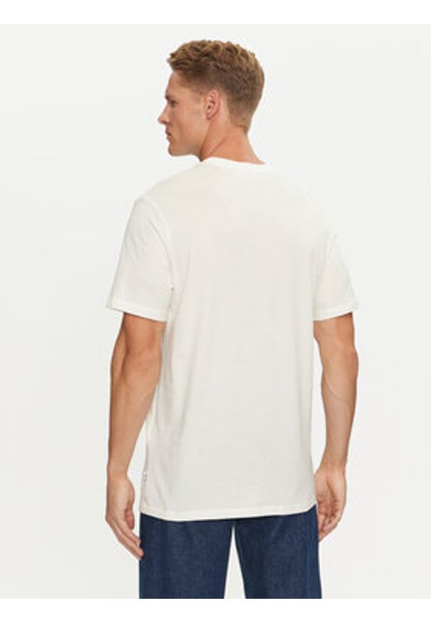 Only & Sons T-Shirt Augie 22030575 Biały Regular Fit. Kolor: biały. Materiał: bawełna