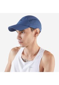 KIPRUN - Czapka z daszkiem do biegania Kiprun V2. Kolor: niebieski. Materiał: elastan, poliester, materiał. Styl: sportowy