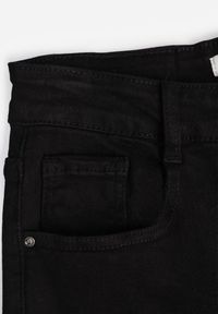 Renee - Czarne Bawełniane Jeansy High Waist z Szerokimi Nogawkami Leetie. Stan: podwyższony. Kolor: czarny #4