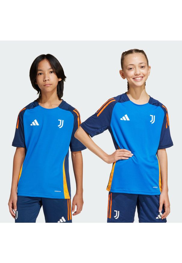 Adidas - Koszulka Juventus Tiro 24 Competition Training Kids. Kolor: niebieski. Materiał: materiał. Sport: piłka nożna