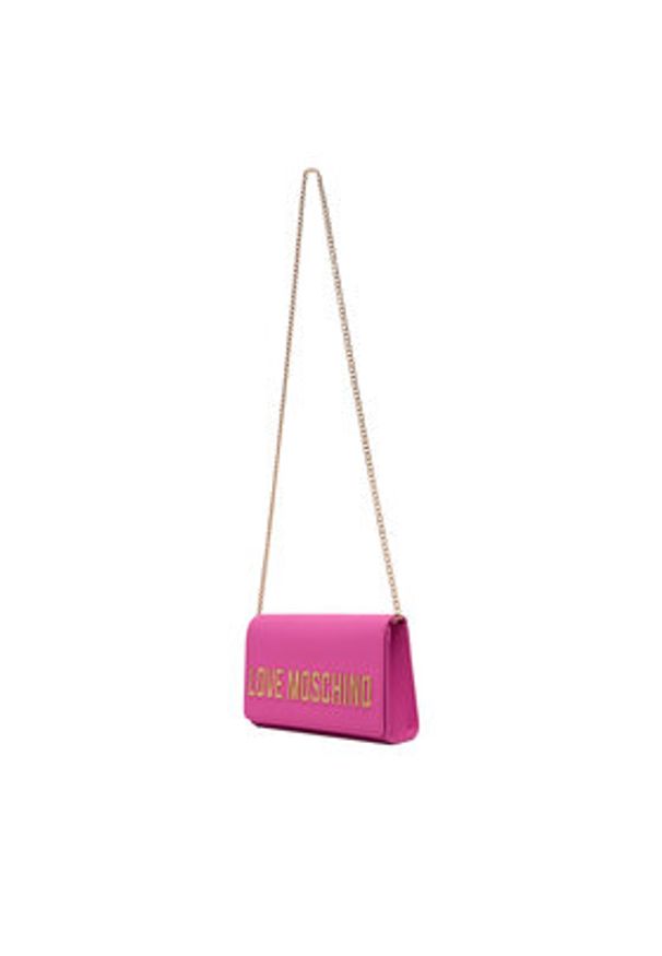 Love Moschino - LOVE MOSCHINO Torebka JC4103PP1OKD0604 Różowy. Kolor: różowy. Materiał: skórzane