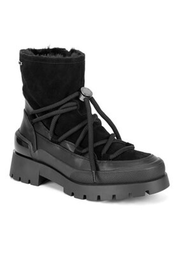 MEXX Botki CEO-MI001714043W Czarny. Kolor: czarny. Materiał: skóra, zamsz