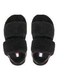 Tommy Jeans Kapcie Tj Winter Sandal 2D EN0EN02031 Czarny. Kolor: czarny. Materiał: materiał #3