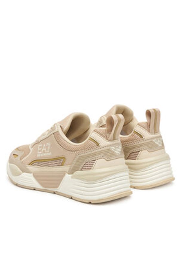 EA7 Emporio Armani Sneakersy 7X000308 AF18447 MZ240 Beżowy. Kolor: beżowy. Materiał: skóra