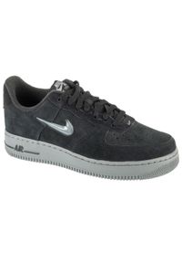 Nike - Buty sportowe Sneakersy męskie, Air Force 1. Kolor: czarny. Model: Nike Air Force. Sport: turystyka piesza