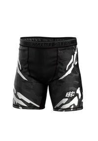 Spodenki Vale Tudo do MMA męskie EXTREME HOBBY BLACK PANTHER. Kolor: biały, wielokolorowy, czarny. Materiał: poliester, elastan