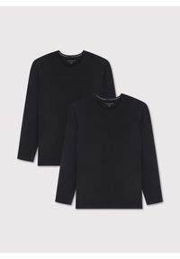 Pako Lorente - PAKO LORENTE – Męski longsleeve w czarnym kolorze, dwupak. Kolor: czarny, biały. Materiał: elastan, bawełna. Długość rękawa: długi rękaw. Długość: długie. Wzór: gładki #7