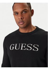 Guess Sweter M6RR19 Z4451 Czarny Regular Fit. Kolor: czarny. Materiał: bawełna #3