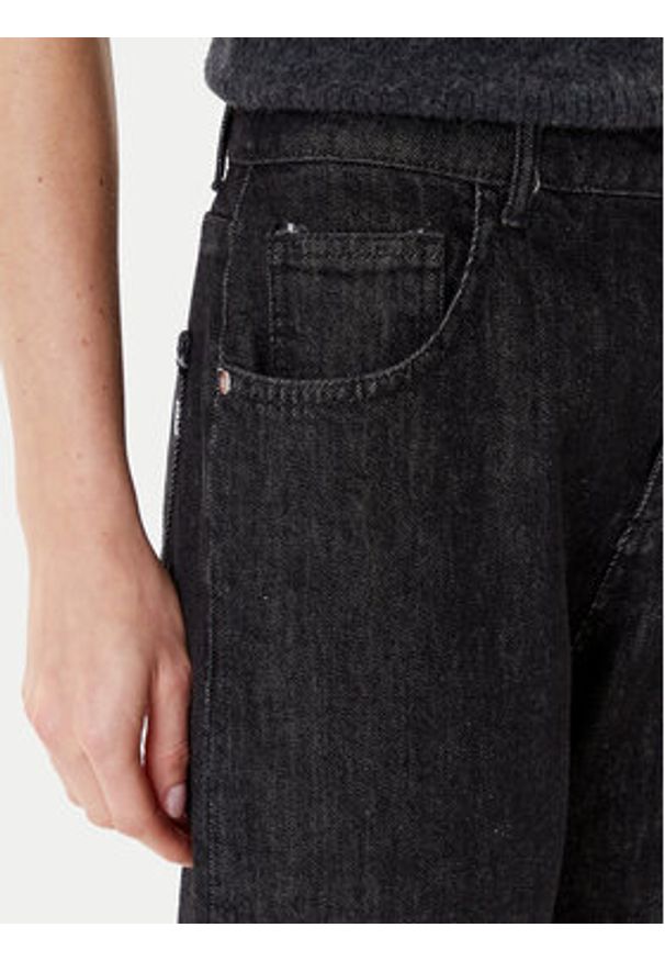 Rinascimento Jeansy CFC0125150003 Czarny Loose Fit. Kolor: czarny