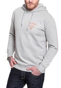 Lee - LEE SEASONAL LOGO HOODIE GREY MELE L80ZSP37. Kolor: szary #8