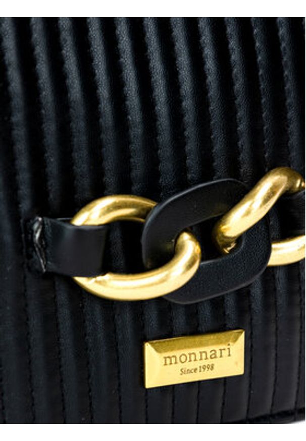 Monnari Torebka TORIMP0-24Z-BAG4140-K020D000 Czarny. Kolor: czarny. Materiał: skórzane