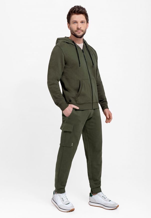 Volcano - Joggery cargo N-SAVE. Kolor: brązowy. Materiał: dresówka, materiał, dzianina