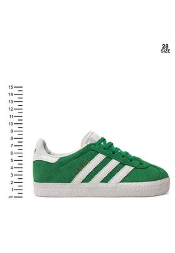 Adidas - adidas Sneakersy Gazelle IH9910 Zielony. Kolor: zielony. Materiał: zamsz, skóra. Model: Adidas Gazelle