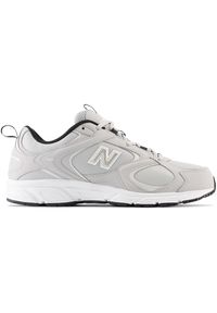 Buty męskie New Balance ML408A7 – szare. Kolor: szary. Materiał: syntetyk, materiał. Szerokość cholewki: normalna. Sezon: lato. Sport: turystyka piesza