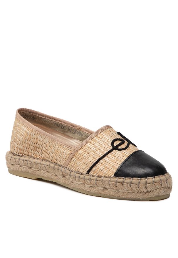 Eva Longoria - Espadryle EVA LONGORIA - EL-03-05-000657 603. Kolor: beżowy. Materiał: skóra