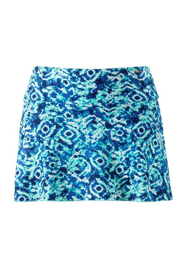 Cellbes Majtki od bikini ze spódniczką w niebieskie wzory niebieski we wzory female niebieski/ze wzorem 36. Kolor: niebieski