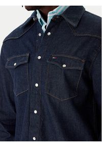 Tommy Jeans Koszula jeansowa Western DM0DM23022 Granatowy Regular Fit. Kolor: niebieski. Materiał: bawełna #5