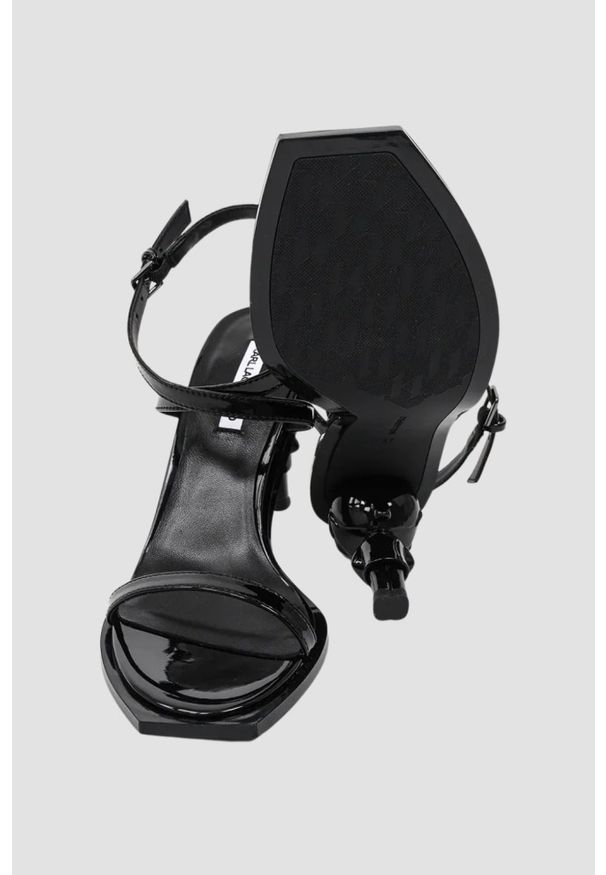 Karl Lagerfeld - KARL LAGERFELD Czarne damskie sandały KARL NFT HEEL, Rozmiar 38. Kolor: czarny. Obcas: na obcasie. Wysokość obcasa: średni