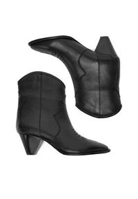 Badura Kowbojki EO-APRIL-25FW217 Czarny. Kolor: czarny. Materiał: zamsz, skóra #3
