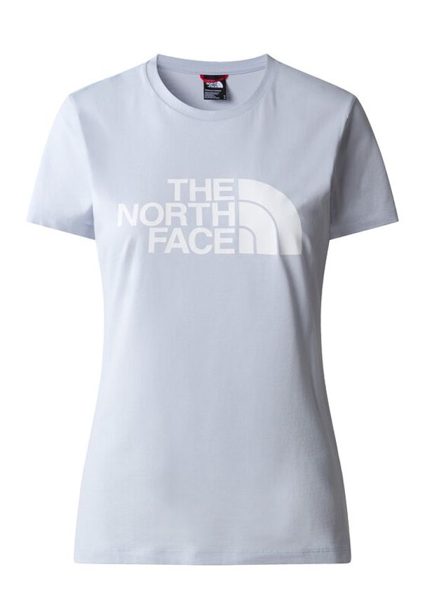 The North Face T-Shirt Easy NF0A4T1Q Błękitny Regular Fit. Kolor: niebieski. Materiał: bawełna