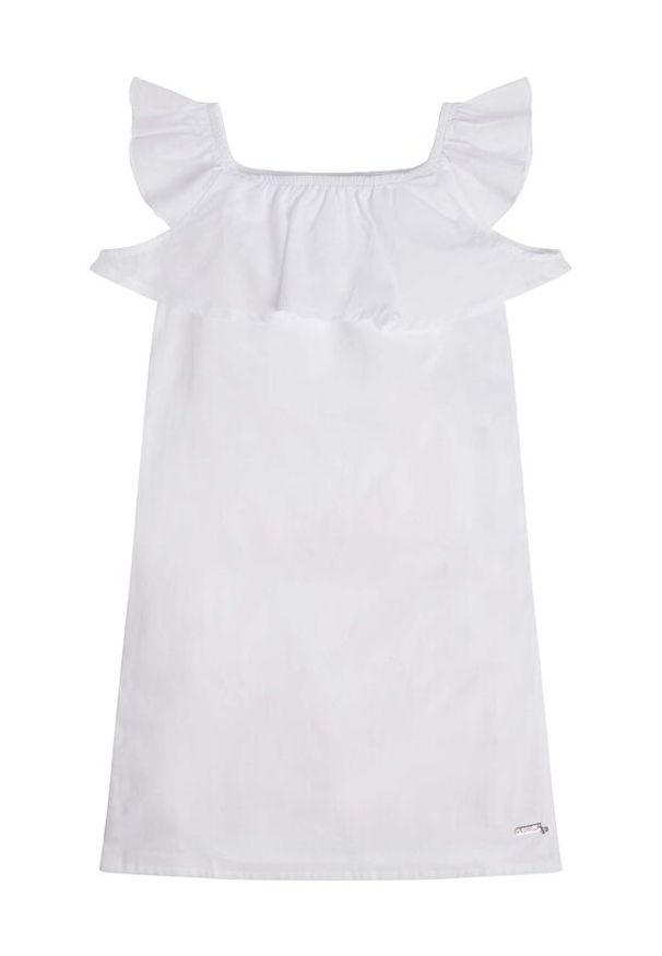 Guess Sukienka letnia J3GK19 WFBB0 Biały Regular Fit. Kolor: biały. Materiał: bawełna. Sezon: lato