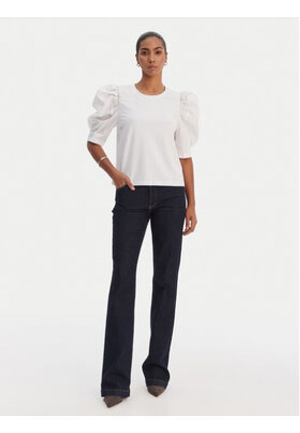 Fracomina Bluzka FR26ST3035J40101 Biały Regular Fit. Kolor: biały. Materiał: bawełna