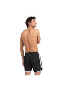 Spodenki Arena Icons Team Stripe Boxer. Kolor: wielokolorowy, biały, czarny. Materiał: materiał #2