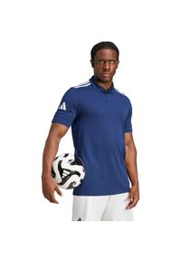 Adidas - Koszulka męska adidas Squadra 25 Polo. Typ kołnierza: polo. Kolor: biały, wielokolorowy, niebieski. Styl: sportowy