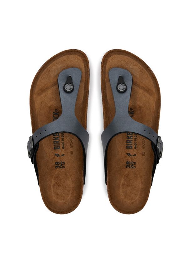 Birkenstock Japonki Gizeh BF 1021457 Szary. Kolor: szary. Materiał: skóra