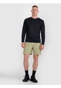 4f - 4F Longsleeve do biegania szybkoschnący męski - czarny L. Kolor: czarny. Materiał: włókno, skóra, materiał. Długość rękawa: długi rękaw. Długość: krótkie
