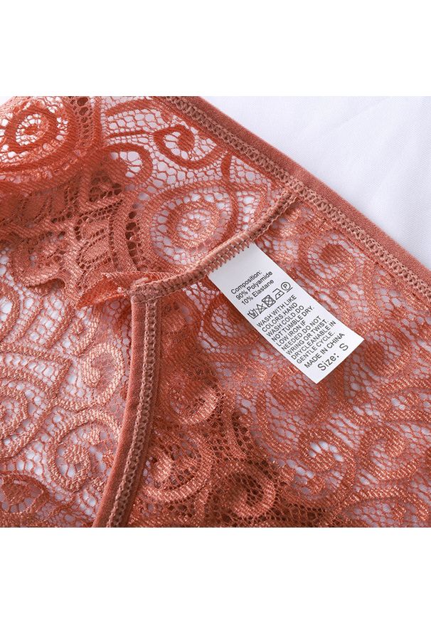 Intica - Koronkowe brazyliany subtelne i dopasowane Vinaldina. Kolor: czarny. Materiał: koronka. Wzór: koronka