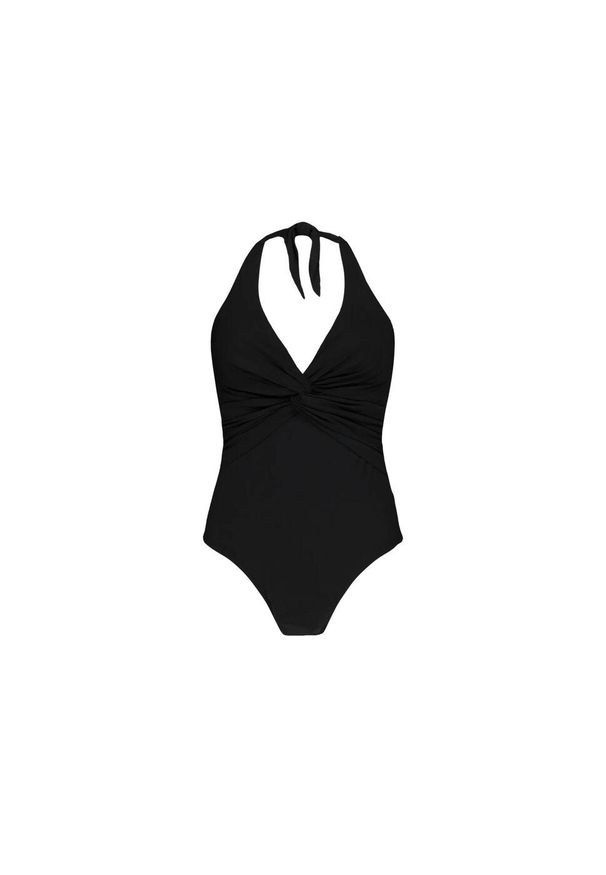Damski kostium kąpielowy 1-częściowy Barts halter shaping. Kolor: czarny
