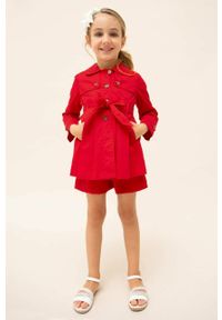 Mayoral płaszcz dziecięcy kolor czerwony. Okazja: na co dzień. Kolor: czerwony. Styl: casual #2