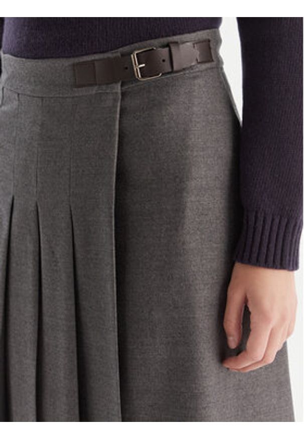 Weekend Max Mara Spódnica trapezowa Fastoso 2525106062 Szary Regular Fit. Kolor: szary. Materiał: wełna