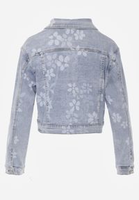 Born2be - Niebieska Krótka Kurtka Jeansowa z Bawełną i Wiskozą w Kwiatowy Wzór Neanelith. Okazja: na co dzień. Kolor: niebieski. Materiał: wiskoza, jeans, bawełna. Długość: krótkie. Wzór: kwiaty. Styl: casual, elegancki #7