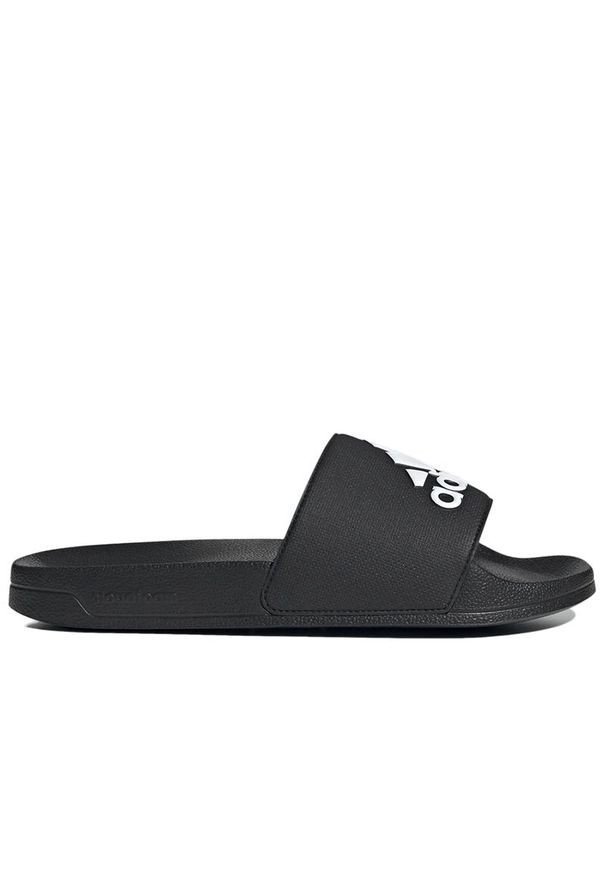 Adidas - Klapki adidas Adilette Shower Slides GZ3779 - czarne. Zapięcie: pasek. Kolor: czarny. Materiał: syntetyk. Sezon: lato. Sport: pływanie, turystyka piesza