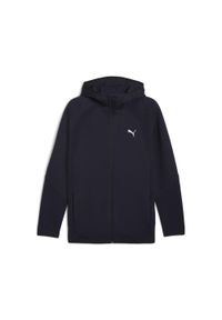Puma - Męska bluza Evostripe z kapturem PUMA. Typ kołnierza: kaptur. Kolor: niebieski. Sport: bieganie #1