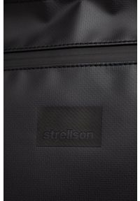Strellson plecak męski kolor czarny duży gładki. Kolor: czarny. Wzór: gładki #5