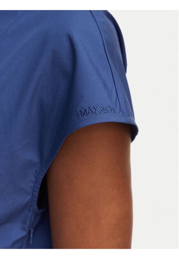 MAX&Co. Sukienka codzienna Abito 2616221064200 Granatowy Regular Fit. Okazja: na co dzień. Kolor: niebieski. Materiał: bawełna. Typ sukienki: proste. Styl: casual