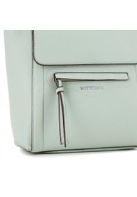 Wittchen - Damski plecak pudełkowy. Kolor: miętowy. Materiał: skóra ekologiczna. Wzór: aplikacja. Styl: elegancki #9