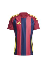 Adidas - Dżersej w paski 24 adidas. Kolor: niebieski. Materiał: jersey. Wzór: paski. Sport: piłka nożna #1