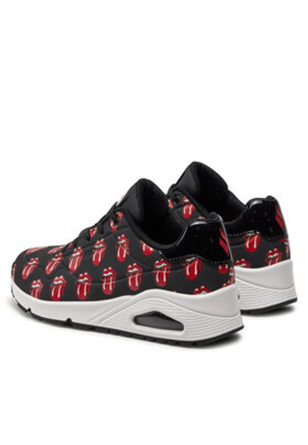 skechers - Skechers Sneakersy Uno-Say It Loud 177964/BKRD Czarny. Kolor: czarny. Materiał: materiał